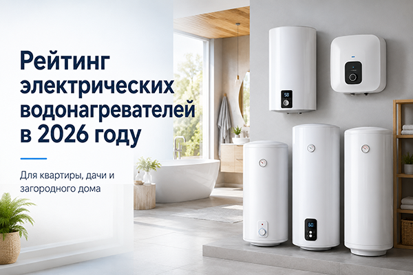 Рейтинг электрических водонагревателей в 2026 году для квартиры, дачи и загородного дома