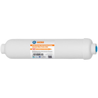 AquaFilter Линейный постфильтр с активированным углём из скорлупы кокосовых орехов, быстроразъёмное соединение John Guest AICRO-QC