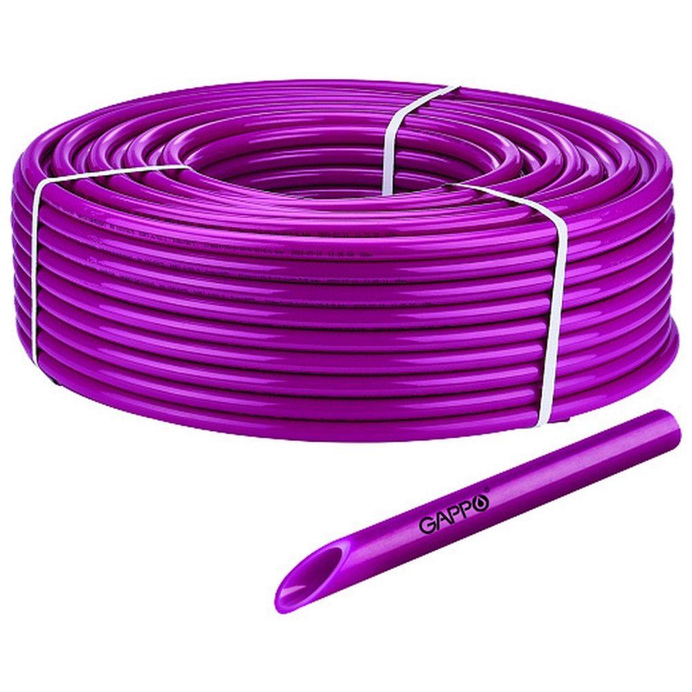 Труба Gappo PE-RT тип 2 EVOH ПЭ с кислородным барьером 20x2,8 G1382, бухта 120м