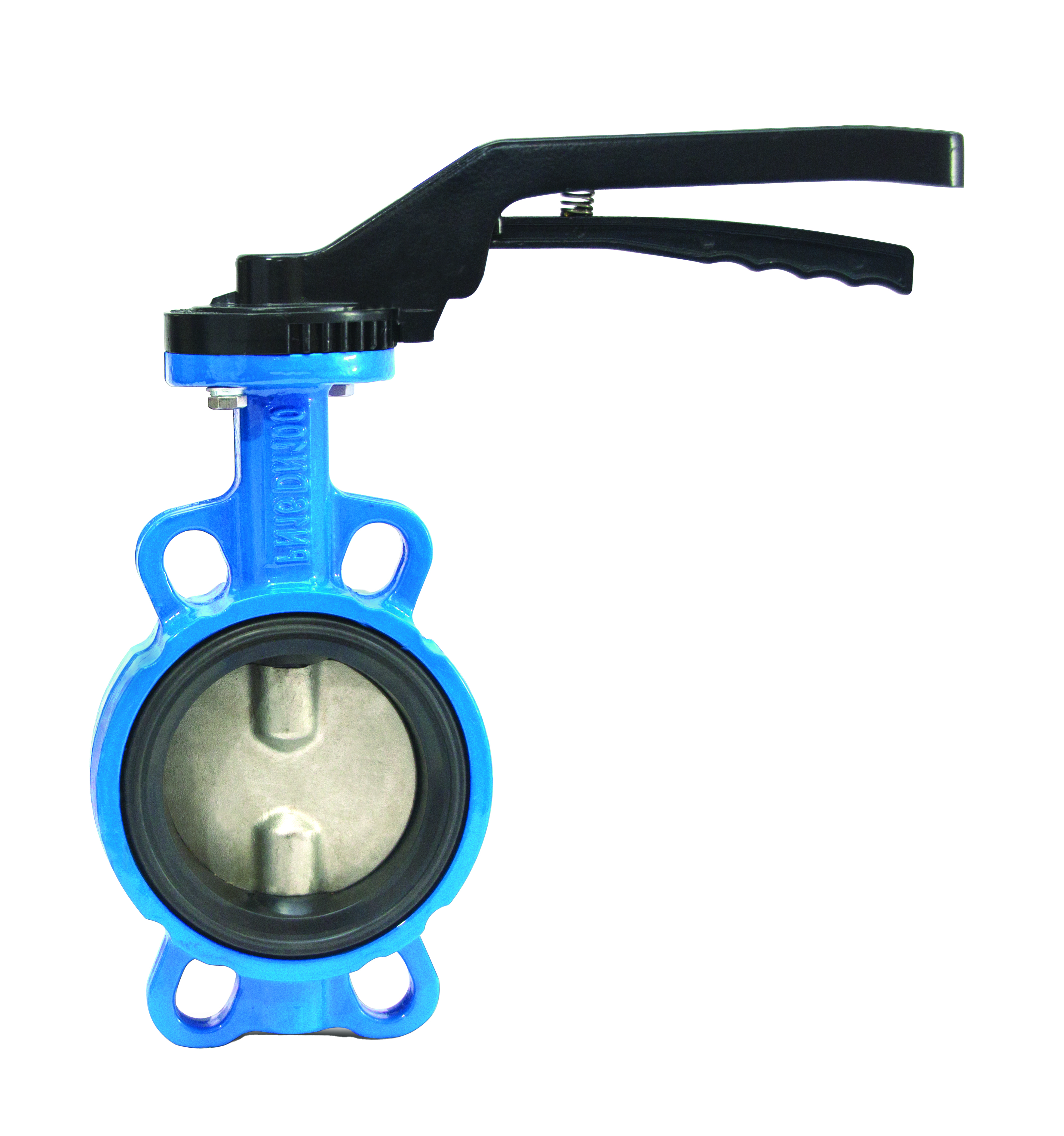 Затвор дисковый поворотный FAF Valve 3500 DN 100 PN 16 межфланцевый из чугуна EPDM с рукояткой, 3500100