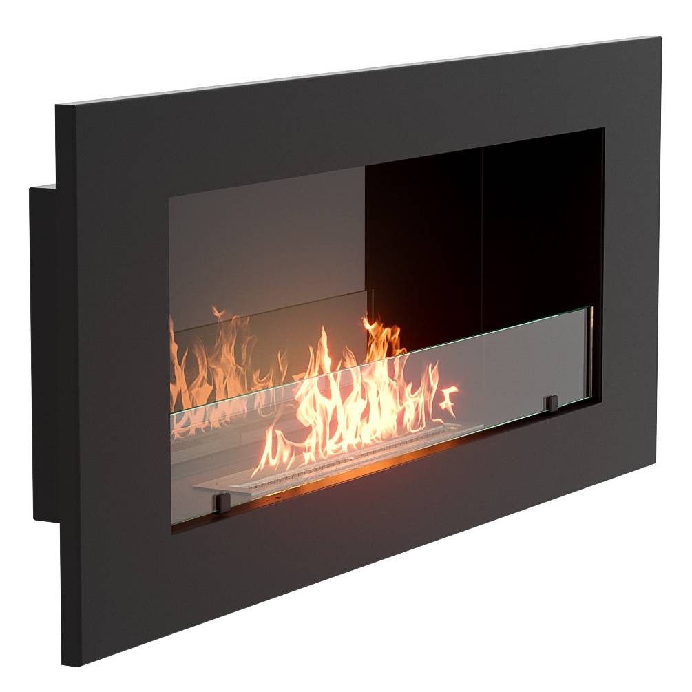 Каминокомплект:Биокамин Firelight BFP/W-110+Набор керамических камней М, черные