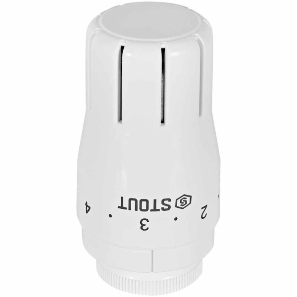 Комплект клапанов термостатических STOUT Design белый, прямой 1/2, SVTDK-0001-000015W