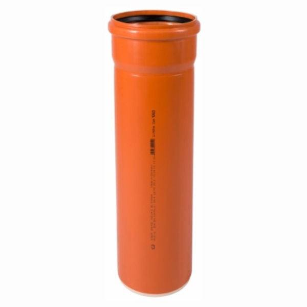 Труба Ostendorf 110x5000мм KGEM SN8 НК PVC цв.рыжий