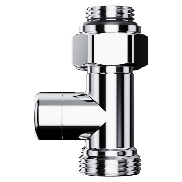 Узел нижнего подключения Royal Thermo Design прямой 1/2"х3/4"EK (хром)