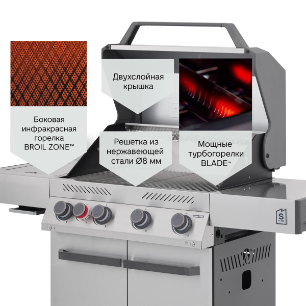 Газовый гриль PRIMELINER S4 (2026)