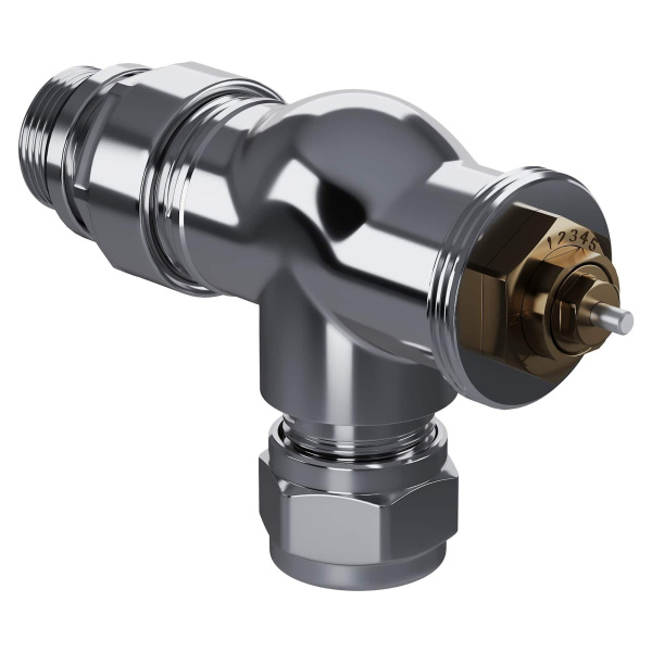 Набор термостатический осевой Royal Thermo Design Pro 15мм М30х1,5 (Хром)