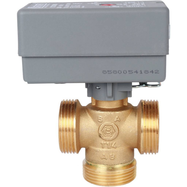 STOUT Компактный 3-Ходовой зональный клапан, сервопривод 230V, с кабелем 1м., НР 1 1/4