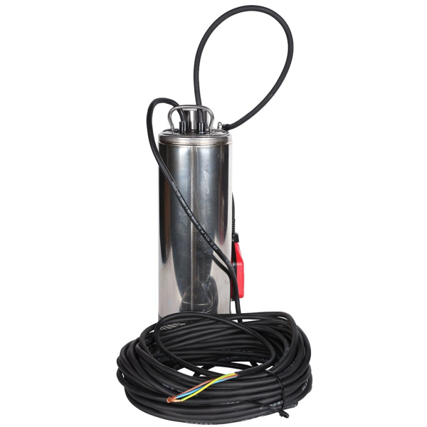 STOUT SPW-0001-200600 насос колодезный с поплавком, кабель 20 м, 230V, Q=90 л/мин, H=32м
